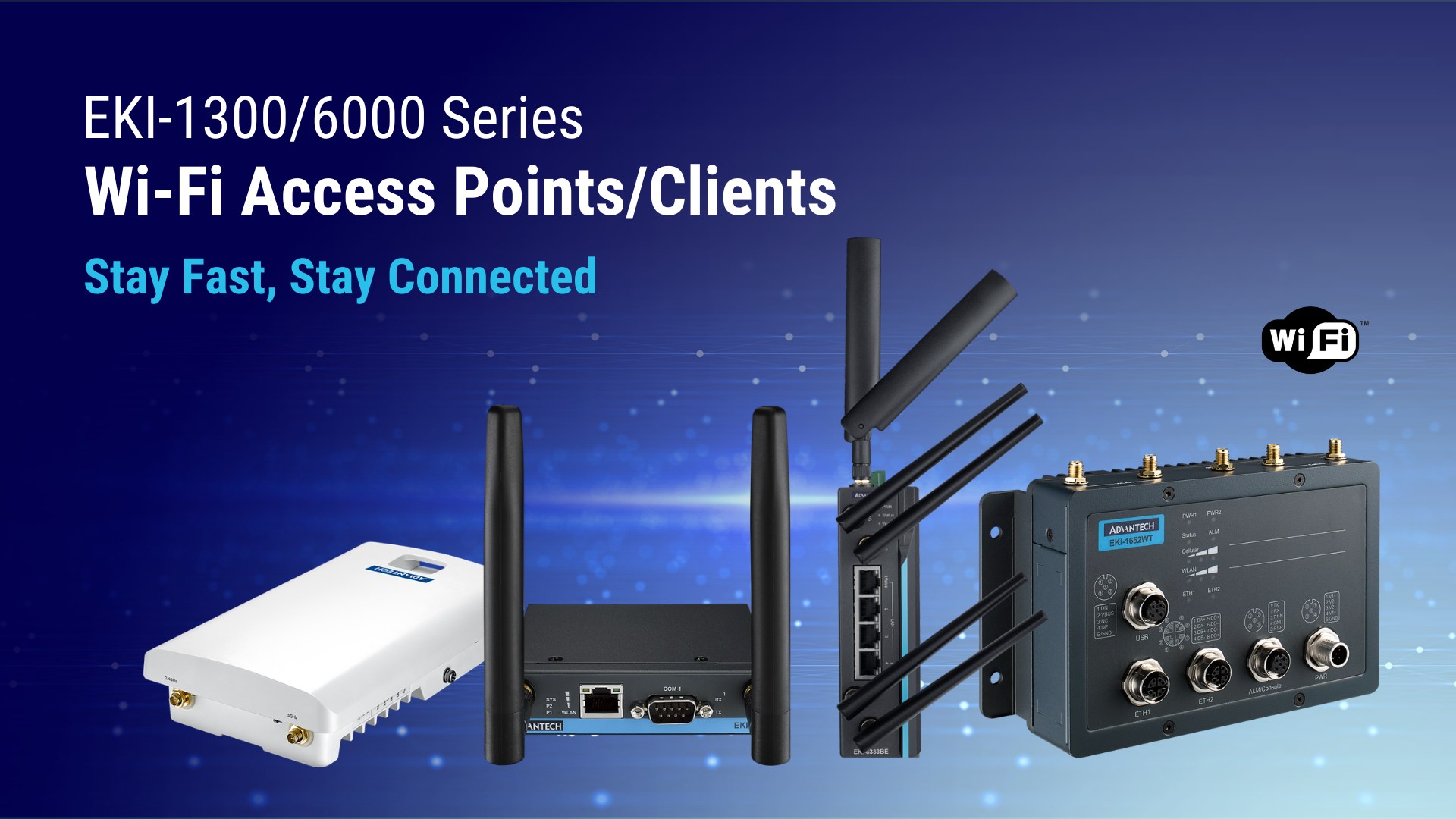 EKI-1300/6000 Series, Wi-Fi Access Points/Clients