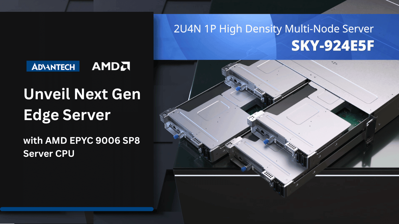 Advantech SKY-924E5F Multi Node Server - with AMD EYPC 9006 SP8 Server CPU