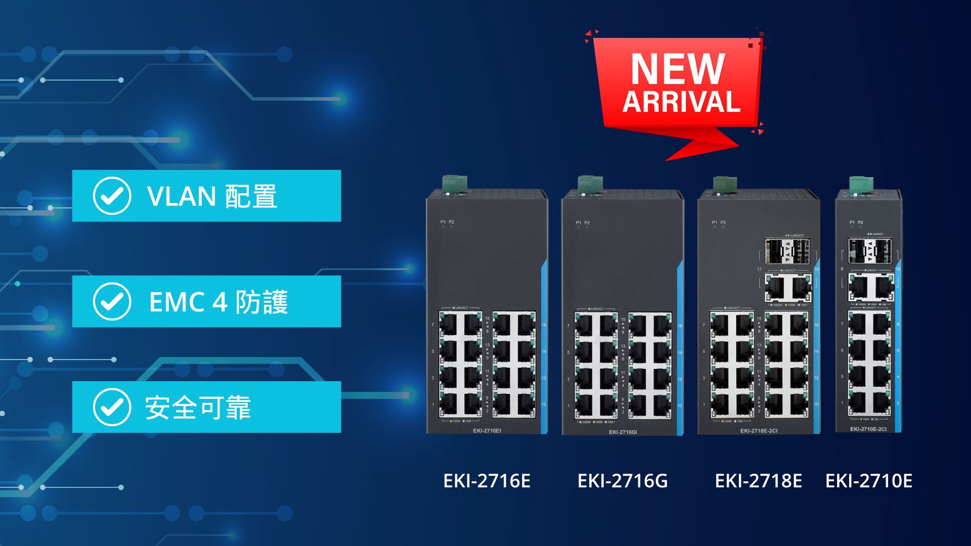 工業乙太網新趨勢：研華非網管交換器高效登場