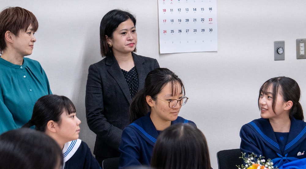 女性としての働きがいや求められるスキル について、生徒さんから質問が