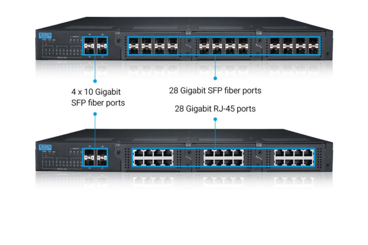 High Port Density with 10G Uplink Capability