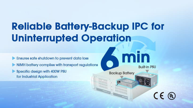Advantech Launches Reliable Battery-Backup IPC for Uninterrupted Operation