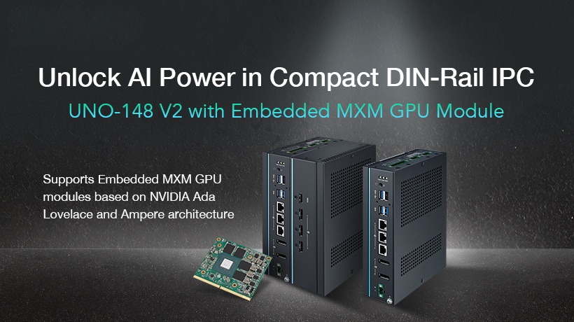 Advantech Launches Industrial DIN-Rail Edge Computer UNO-148 V2 with Advanced AI Capabilities