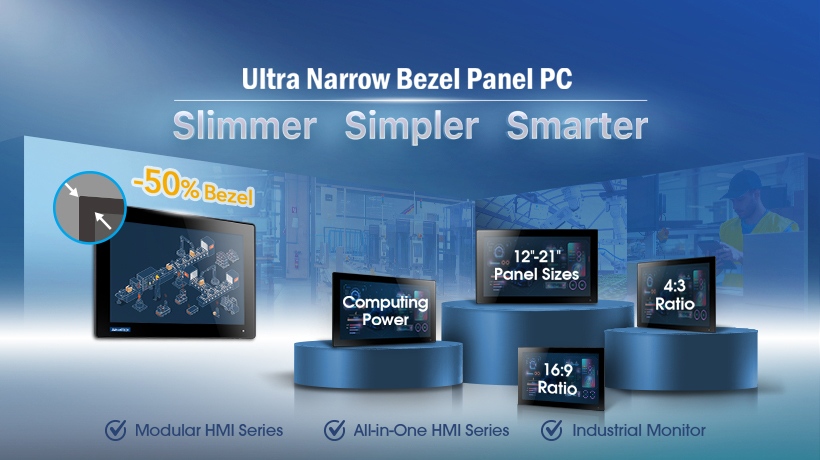 Transform Industry Standards with Slim Bezel HMI and Monitor Series