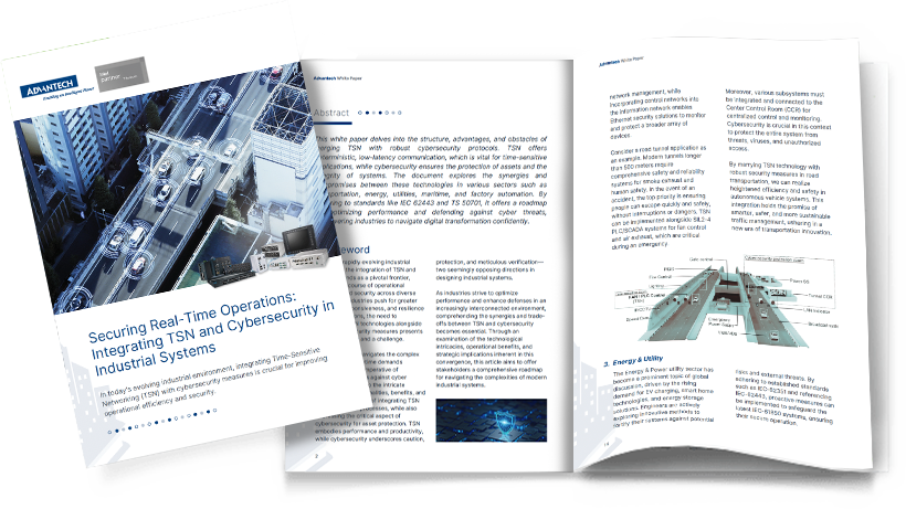 Securing Real-Time Operations: Integrating TSN and Cybersecurity in Industrial Systems | Advantech IIoT Transportation