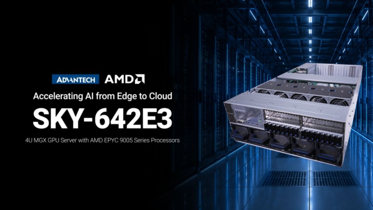 Advantech SKY-642E3, The AMD 4U MGX GPU Server, Acclerating AI from Edge to Cloud