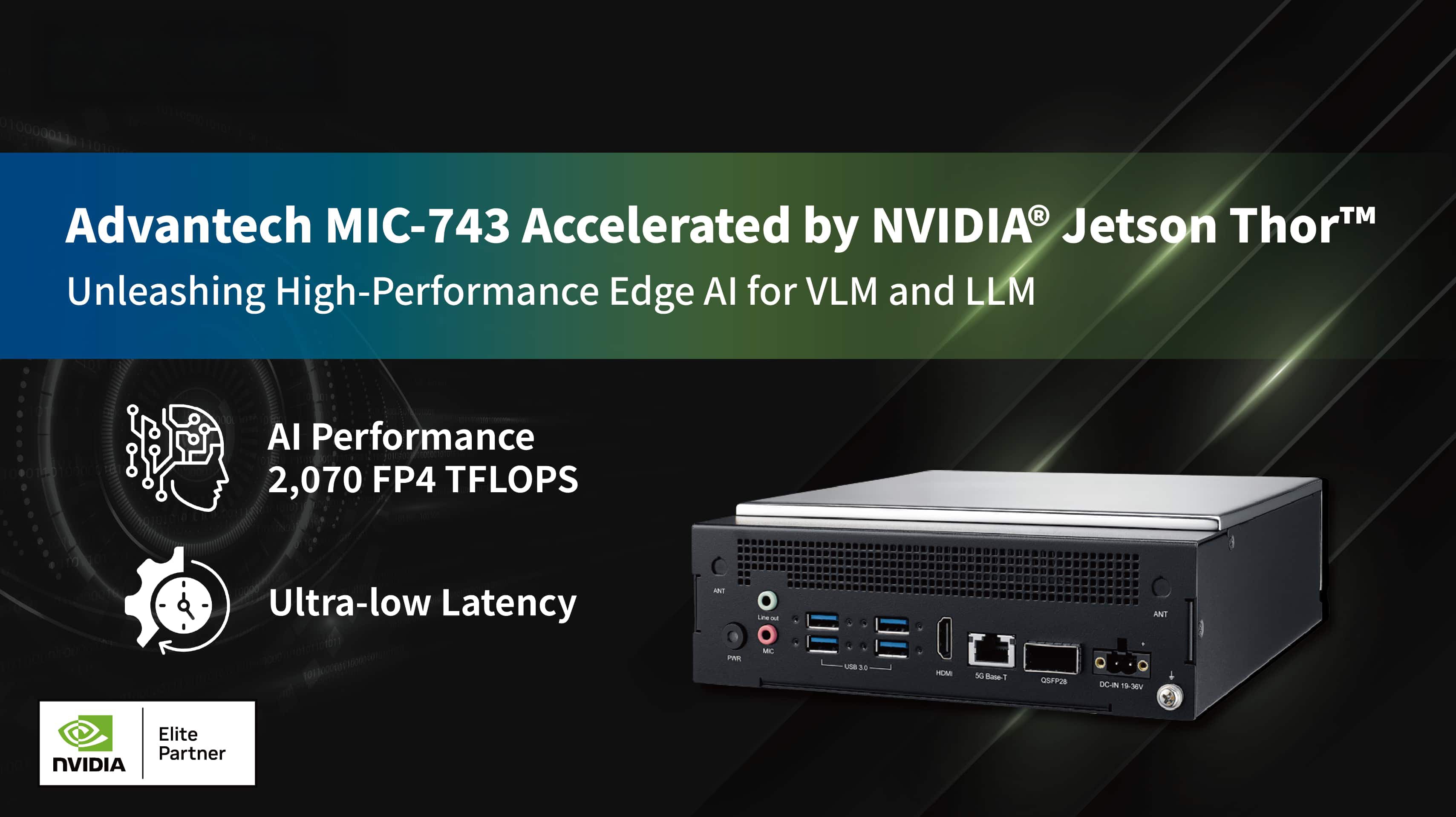 Advantech Unveils MIC-743: Delivering Powerful Performance for VLM and LLM Applications at the Edge