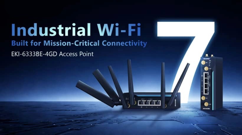 研华推出面向关键任务连接的工业级 Wi‑Fi 7 接入点