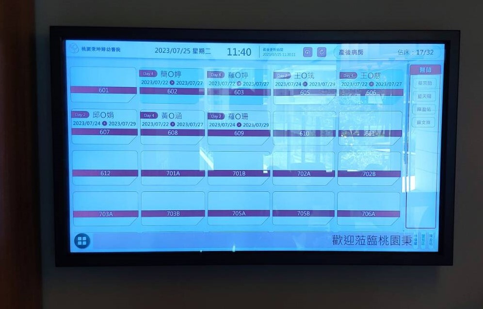 智慧產房_護理白板