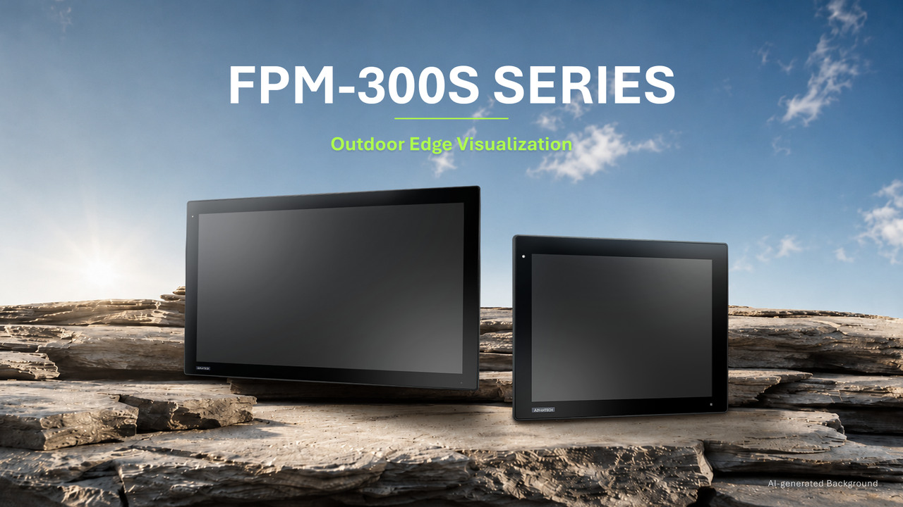 Advantech FPM-300S Industrial Monitor Series | Tailored for Outdoor Edge Visualization