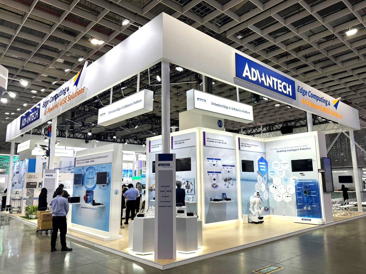 Advantech presents its latest Edge AI portfolio at COMPUTEX through four major exhibition zones, covering Edge AI software and robotics platforms, industrial automation and intelligent systems, as well as iHealthcare, iRetail, and hospitality applications.