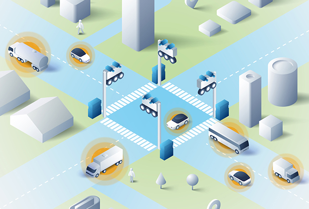 Cooperative Vehicle Infrastructure System for Smart Traffic Management