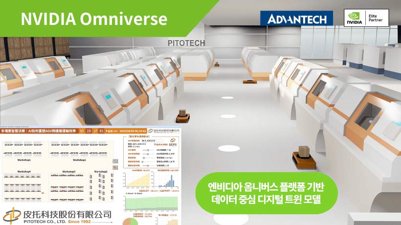 어드밴텍 x PitoTech, NVIDIA Omniverse 기반 고성능 디지털 트윈 혁신 솔루션 공개!