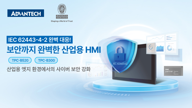 Advantech Modular HMI Compliance with IEC-62443-4-2 Certification