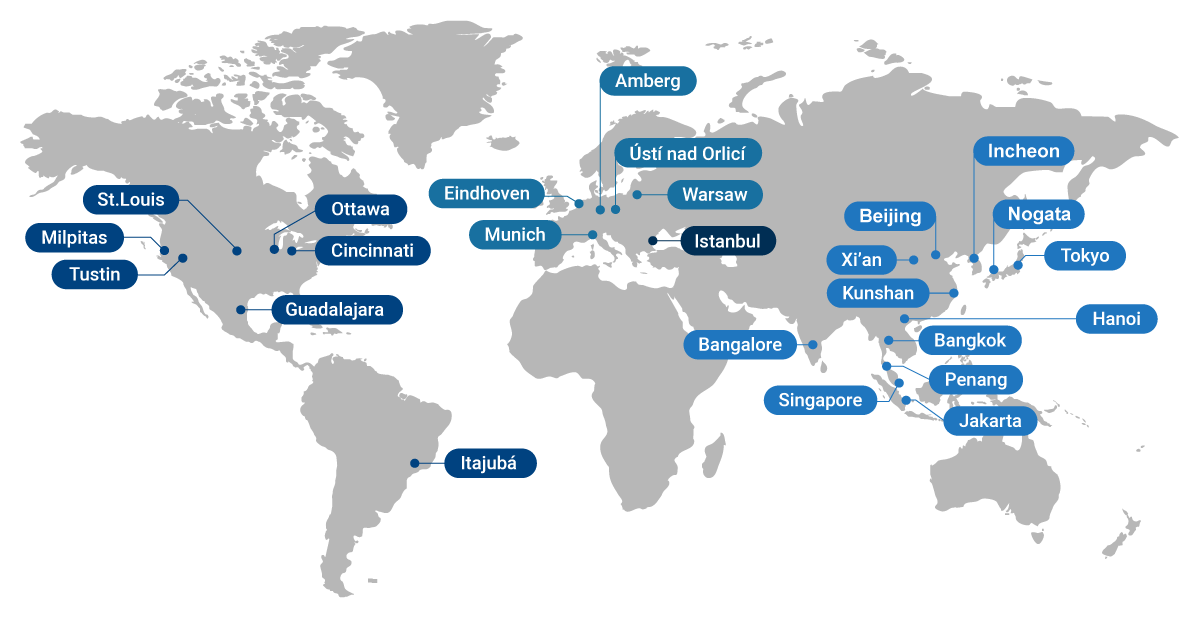 Advantech Global Map