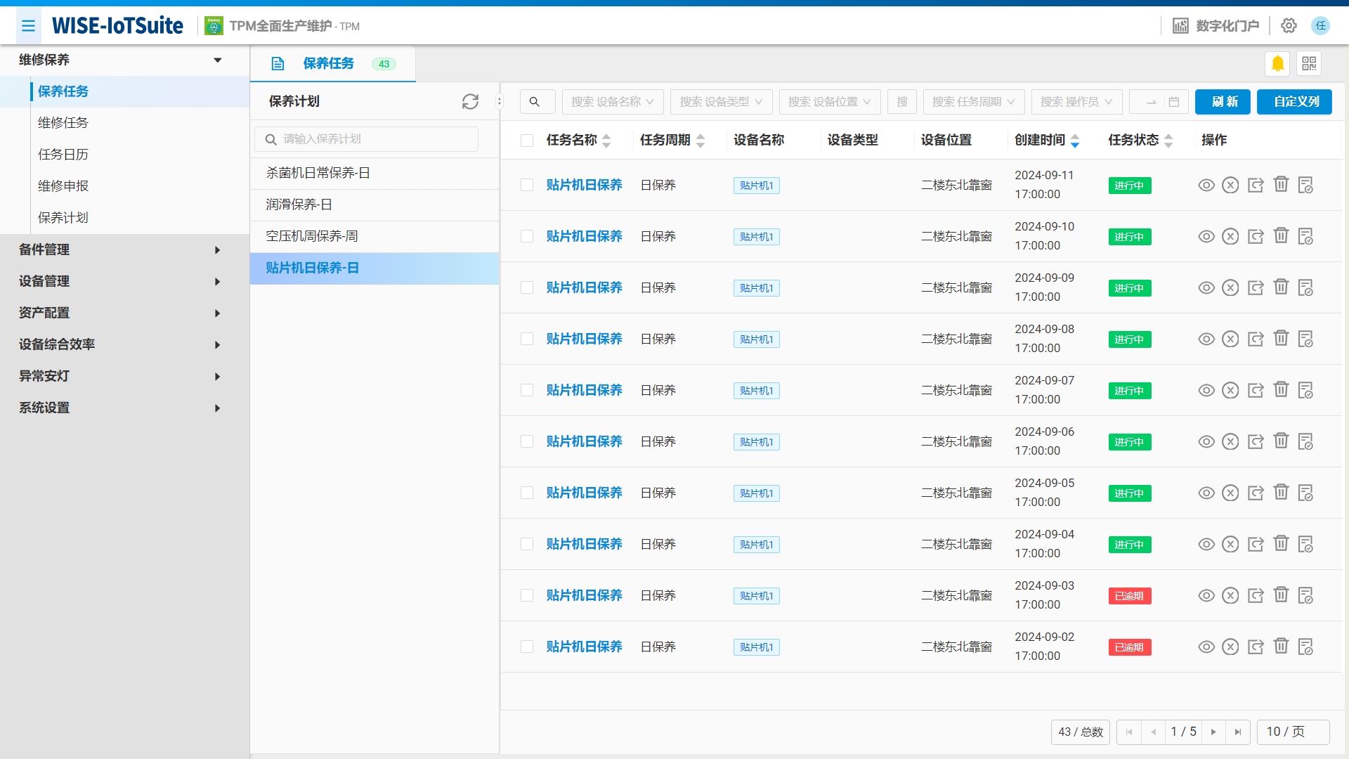 设备健康运维管理(Maintenance)